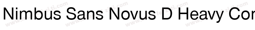 Nimbus Sans Novus D Heavy Conde Reg字体转换